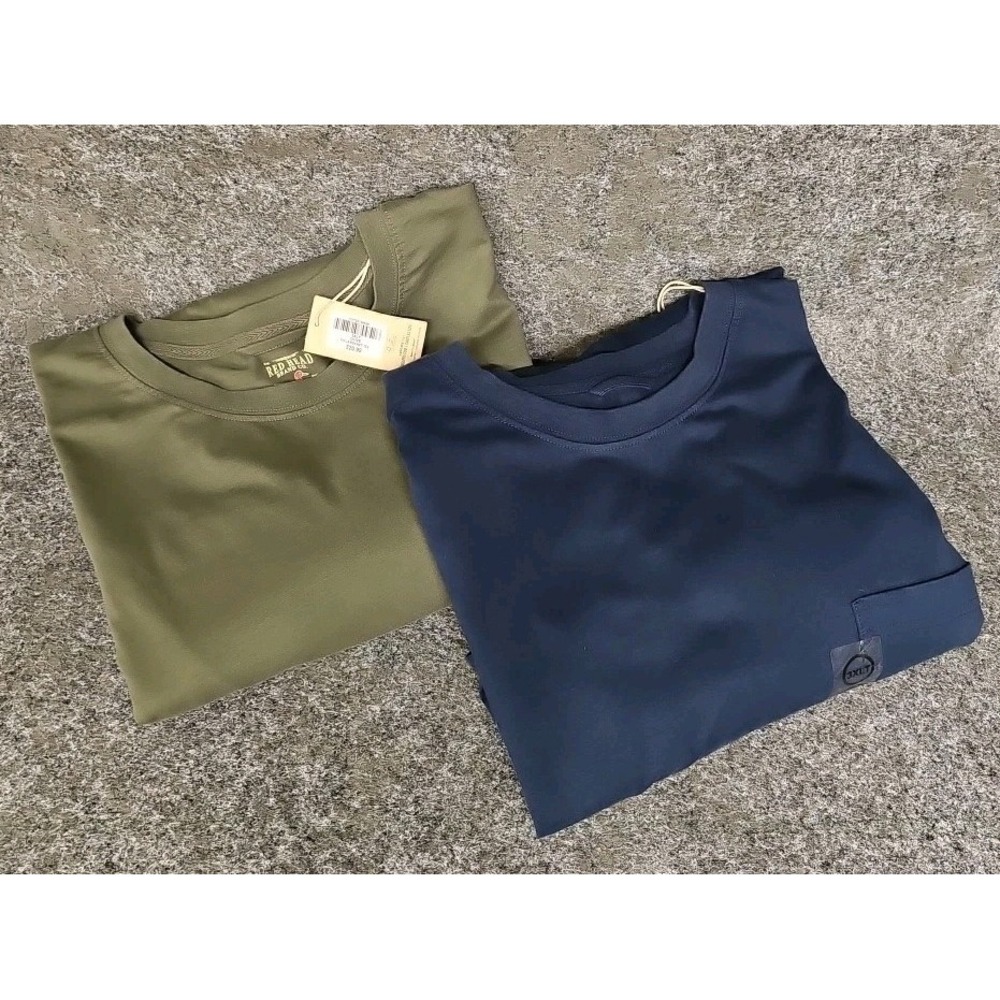 RedHead Men's Longsleeve Pocket Tees, Bundle Of 2, Size 3XLT, NEW